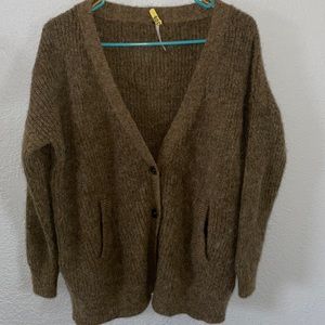 Free People Alpaca Wool Cardigan